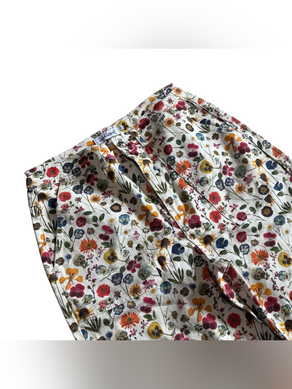 Rachel Antonoff Mike HR Wide Leg Pant Women’s Size 12 In Pressed Flowers - Picture 5 of 9